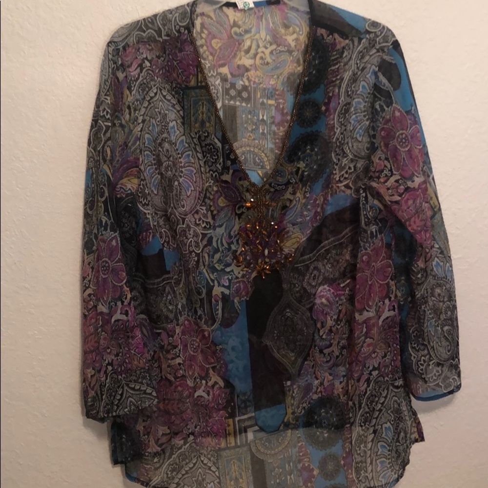 Sheer blouse